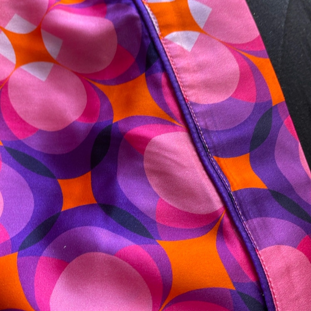 BedHead Pink Purple Floral Geometric Satin Pajama Set - Picture 12 of 12